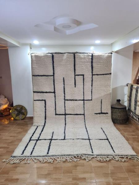 White Tamzim Marokkaans handgemaakt tapijt